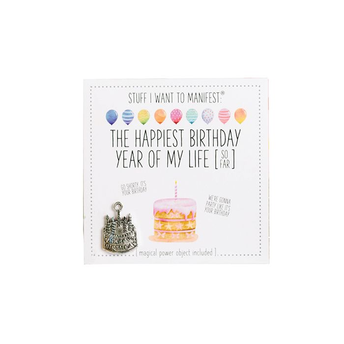 Warm Human The Best Birthday Year of My Life (So Far) Mini Card & Charm