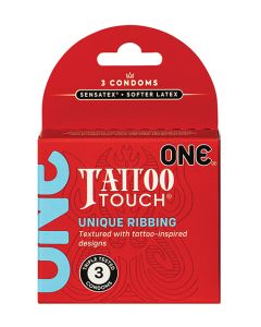 One Tattoo Touch Condoms - Pack of 3