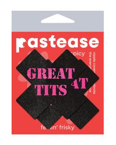Pastease Premium Great Tits Cross - Black/Pink O/S
