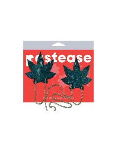 Pastease Chains Disco Weed Leaf - Green O/S