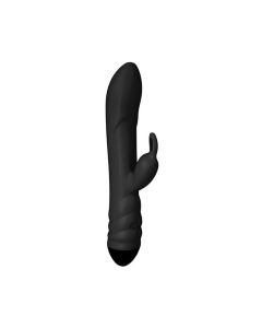 Adrien Lastic Twister Clitoral Sucker & Vibrating Rabbit - Black