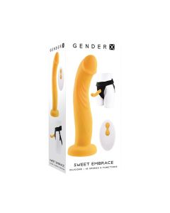 Gender X Sweet Embrace Dual Motor Strap On Vibe w/Harness - Yellow