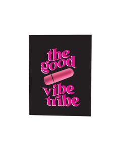 The Good Vibe Tribe Naughty Greeting Card w/Rock Candy Vibrator & Fresh Vibes Towelettes