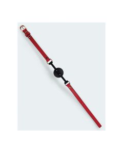 Lust PU Leather Ball Gag - Red/Black