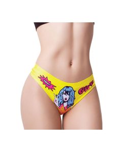Mememe Comic Fans Printed Thong