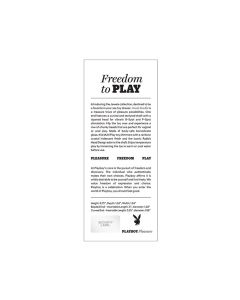 Playboy Pleasure Jewels Double Glass Dildo w/Anal Beads - Clear