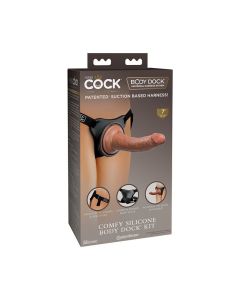 King Cock Elite Comfy Silicone Body Dock Kit