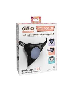 Dillio Platinum Body Dock SE Strap On Harness - Black