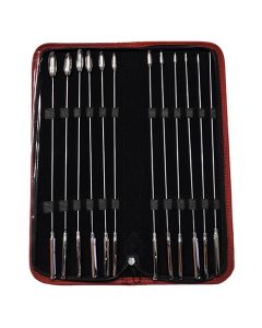 Rouge Stainless Steel Rosebud Dilator Set - Set of 12