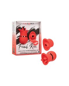 French Kiss Suck & Play Interchangeable Set - Red