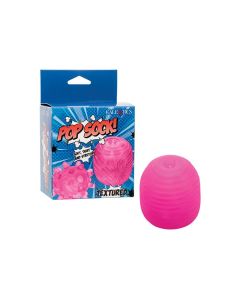 Pop Sock Textured Masturbator - Pink