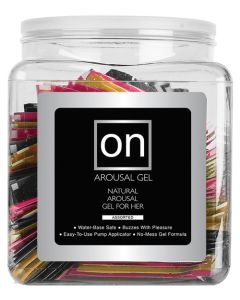 On for Her Arousal Gel Single Use Packet Tub - Asst. Flavor