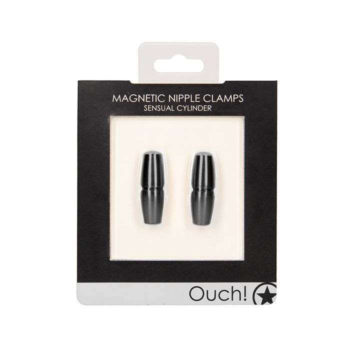 Shots Ouch Sensual Cylinder Magnetic Nipple Clamps