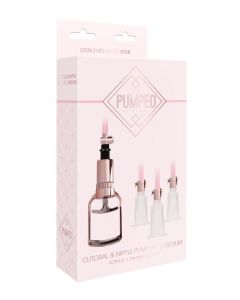 Shots Pumped Clitoral & Nipple Pump Set - Medium