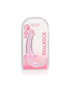 Shots RealRock Clear Strapless Strap-On - Pink