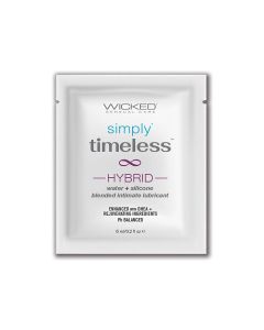Wicked Sensual Care Simply Timeless Hybrid Water & Silicone Lubricant - .2 oz