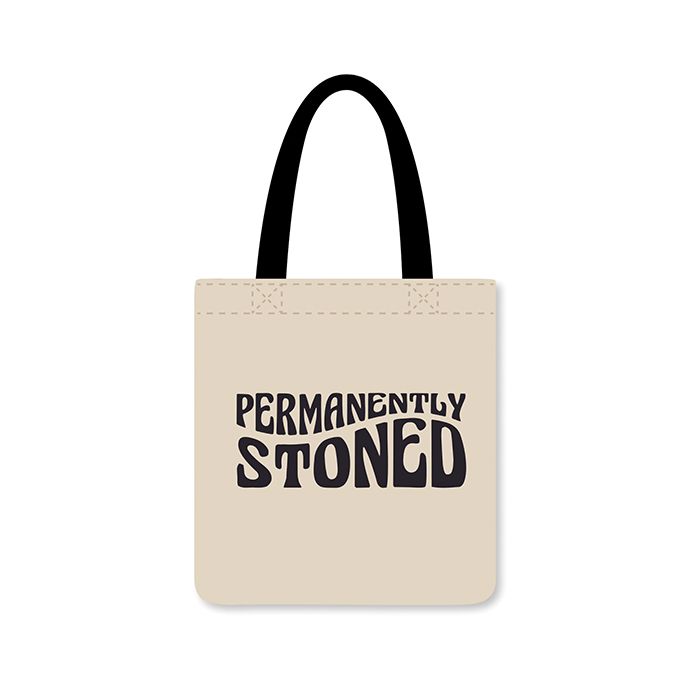 Permanently Stoned Reusable Tote - Black/White