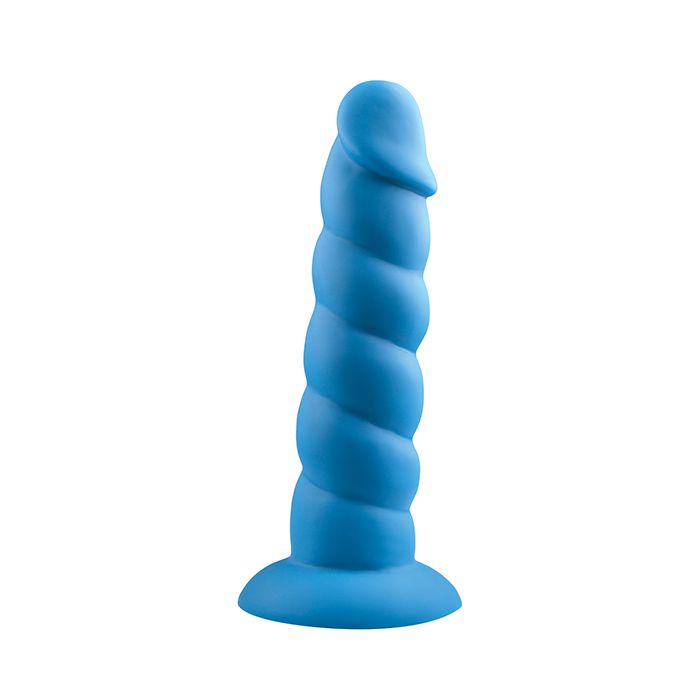 Rock Candy Suga Daddy 7" Silicone Dildo - Blue
