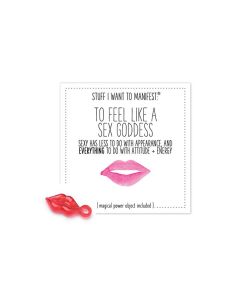 Warm Human To Feel Like A Sex Goddess Mini Card & Charm